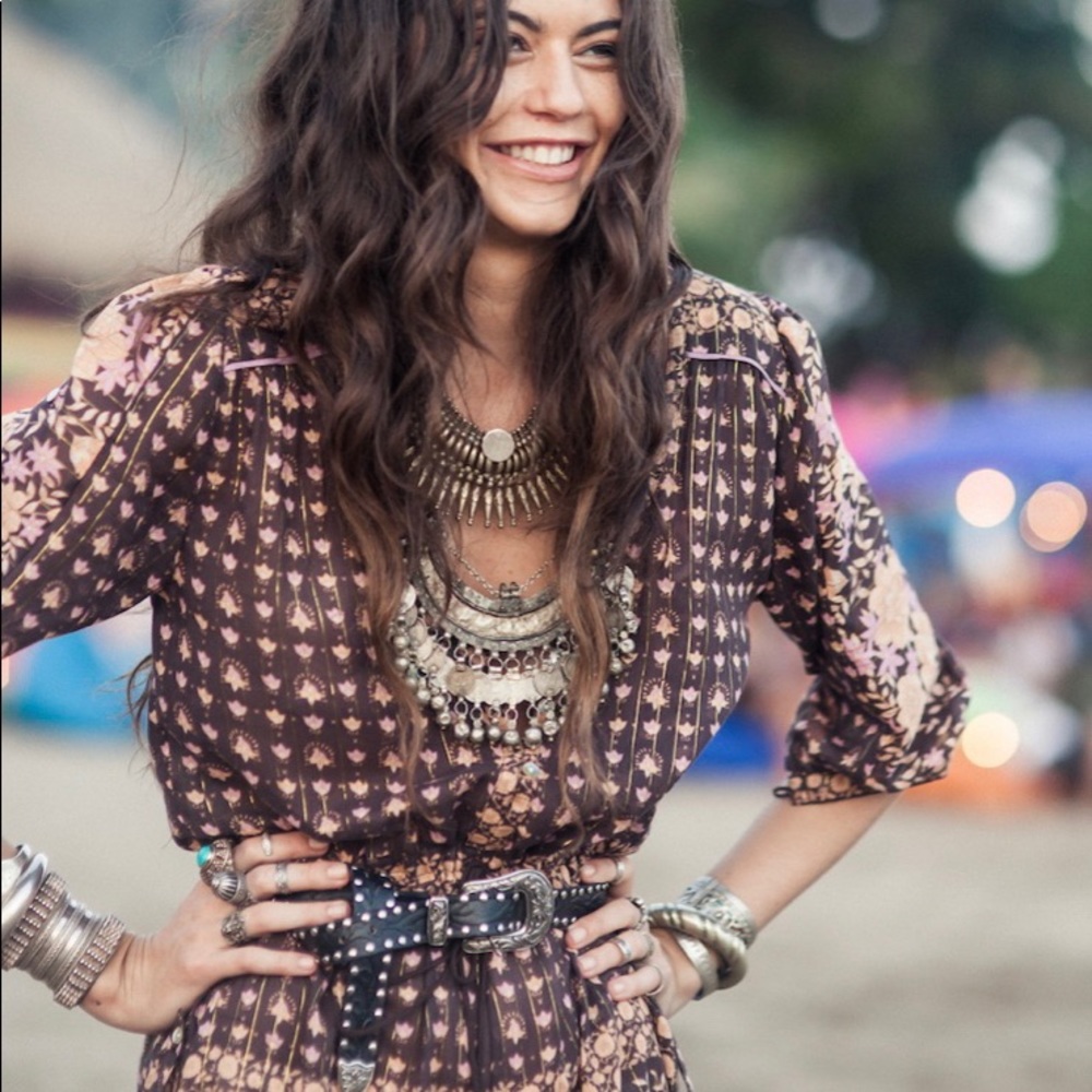 Spell - Summer of Angels Black Studded Belt (OS)